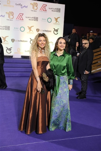 أحمد زاهر وأحمد السقا ومصطفى شعبان والنجوم في حفل مهرجان الأفضل 