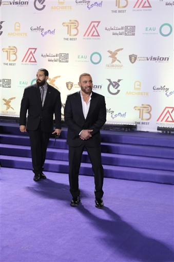 أحمد زاهر وأحمد السقا ومصطفى شعبان والنجوم في حفل مهرجان الأفضل 