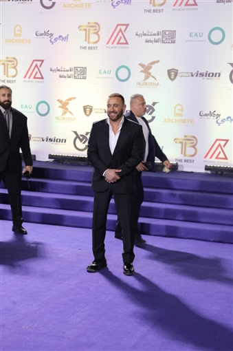 أحمد زاهر وأحمد السقا ومصطفى شعبان والنجوم في حفل مهرجان الأفضل 