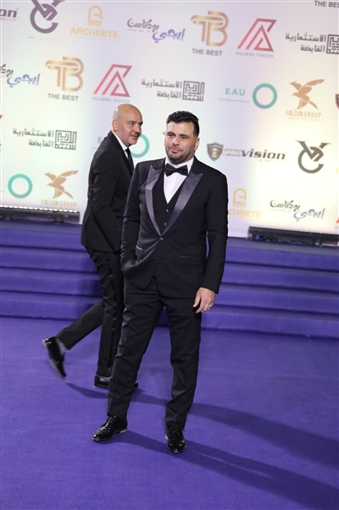 أحمد زاهر وأحمد السقا ومصطفى شعبان والنجوم في حفل مهرجان الأفضل 