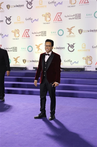 أحمد زاهر وأحمد السقا ومصطفى شعبان والنجوم في حفل مهرجان الأفضل 