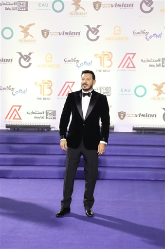 أحمد زاهر وأحمد السقا ومصطفى شعبان والنجوم في حفل مهرجان الأفضل 