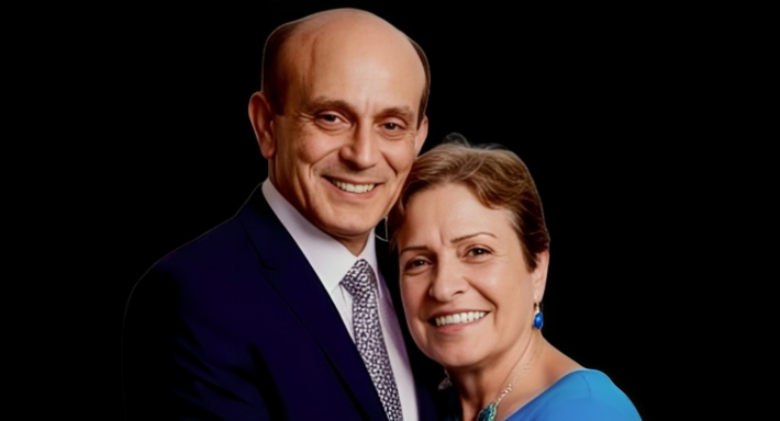 محمد صبحي وزوجته نيفين رامز