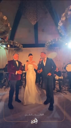 أحمد العوضي ومحمود حميدة وغادة عادل وناهد السباعي من بينهم النجوم في حفل زفاف أروى جودة