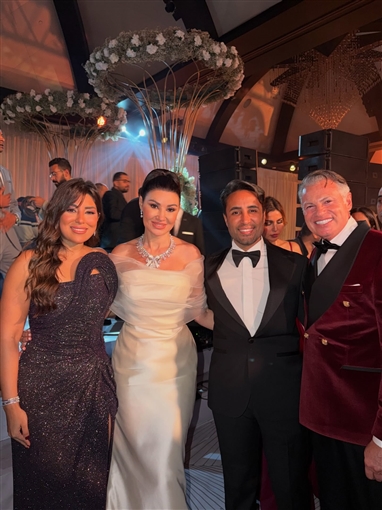 أحمد العوضي ومحمود حميدة وغادة عادل وناهد السباعي من بينهم النجوم في حفل زفاف أروى جودة