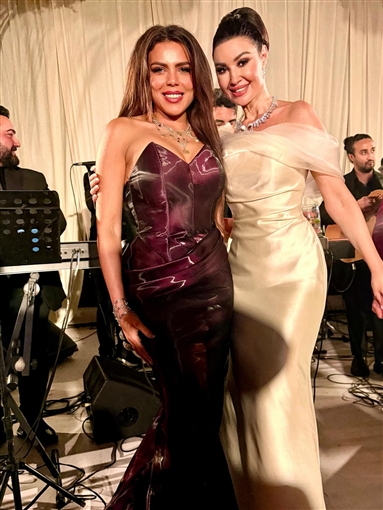 أحمد العوضي ومحمود حميدة وغادة عادل وناهد السباعي من بينهم النجوم في حفل زفاف أروى جودة