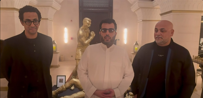 المستشار تركي آل الشيخ ومروان حامد وأحمد بدوي