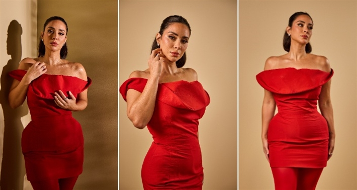 #شرطة_الموضة: بسنت شوقي بفستان أحمر قصير في البحر الأحمر السينمائي … سعره 70 ألف جنيه | ألبوم