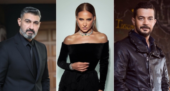 نيللي كريم وياسر جلال وشريف سلامة