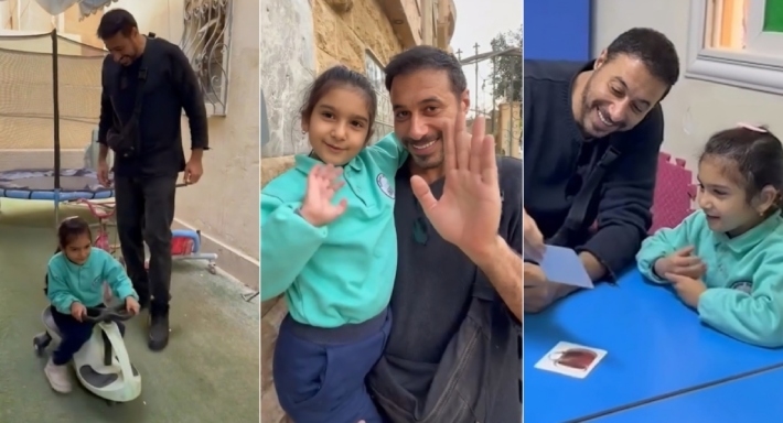 أحمد السعدني والطفلة مكة