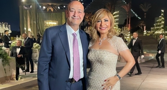 عمرو أديب ولميس الحديدي