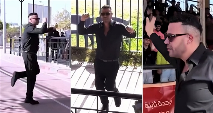 محمد إمام يرقص في كواليس مسلسل (الكينج)