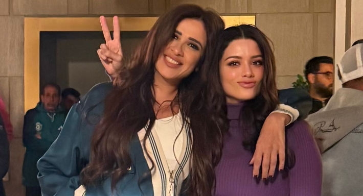 سينتيا خليفة وياسمين عبد العزيز