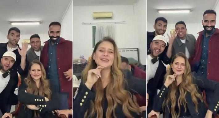 نيللي كريم تحتفل بنجاح على قد الحب