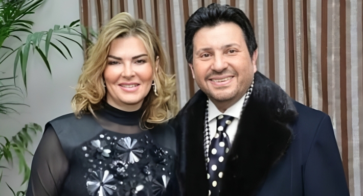 هاني شاكر وزوجته نهلة توفيق 