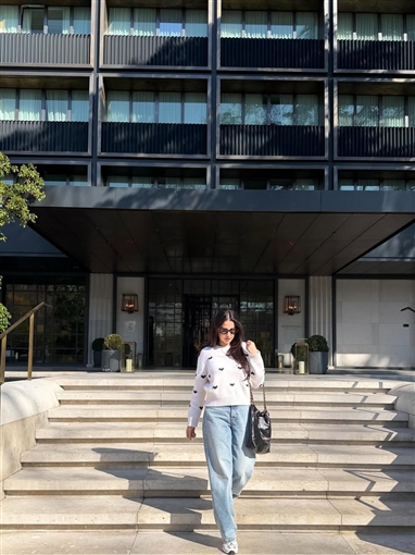 درة تمضي إجازة العيد في إسبانيا جولة في شوارع ومعالم مدريد الشهيرة