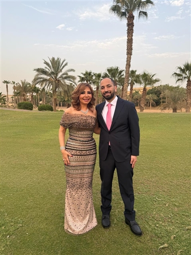 الصور الأولى من حفل خطوبة نور نجل عمرو أديب ولميس الحديدي