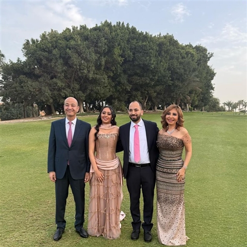 الصور الأولى من حفل خطوبة نور نجل عمرو أديب ولميس الحديدي