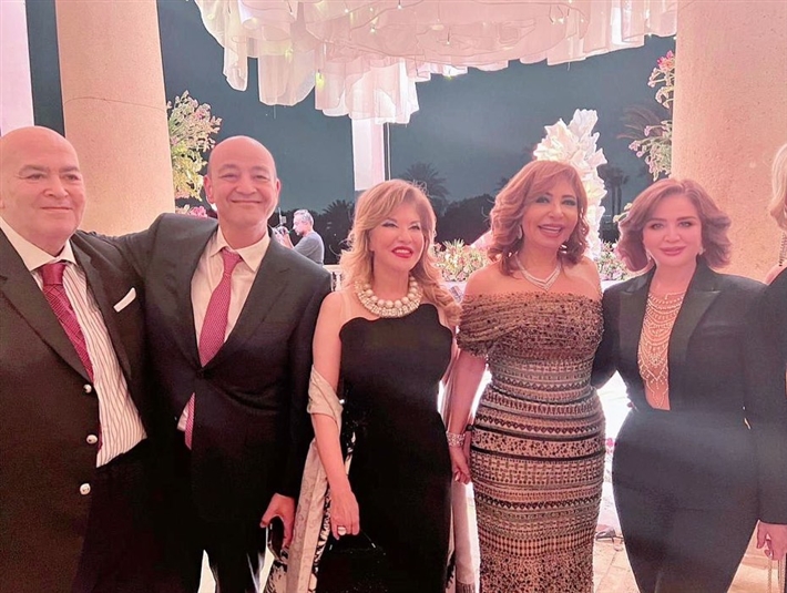 الصور الأولى من حفل خطوبة نور نجل عمرو أديب ولميس الحديدي