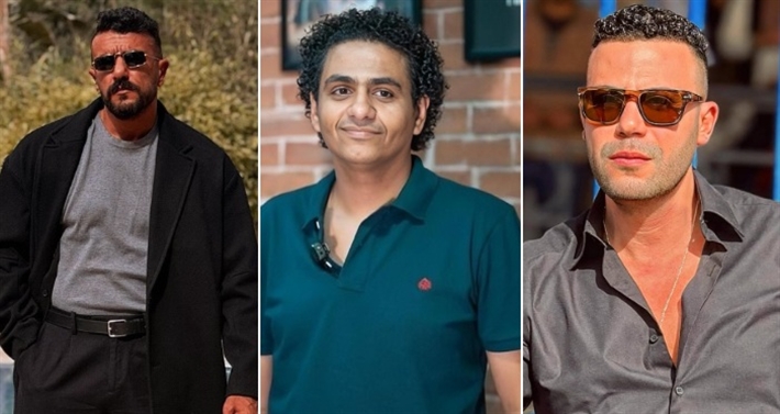 محمد صلاح العزب ومحمد إمام وأحمد العوضي