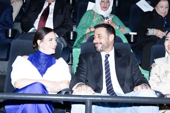 ريهام عبد الغفور وأحمد السعدني ومايان السيد وميرهان حسين في حفل افتتاح الدورة الخامسة من مهرجان هوليوود للفيلم العربي