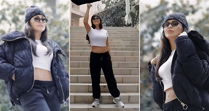 الفنانة جومانا مراد في لقطات من كواليس أحدث جلسة تصوير