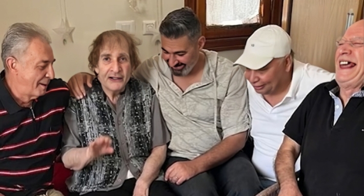 زيارة ياسر جلال ومحمود حميدة لمحيي إسماعيل