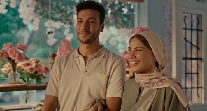 صبا مبارك وأحمد عبد الوهاب في مسلسل ورد على فل وياسمين