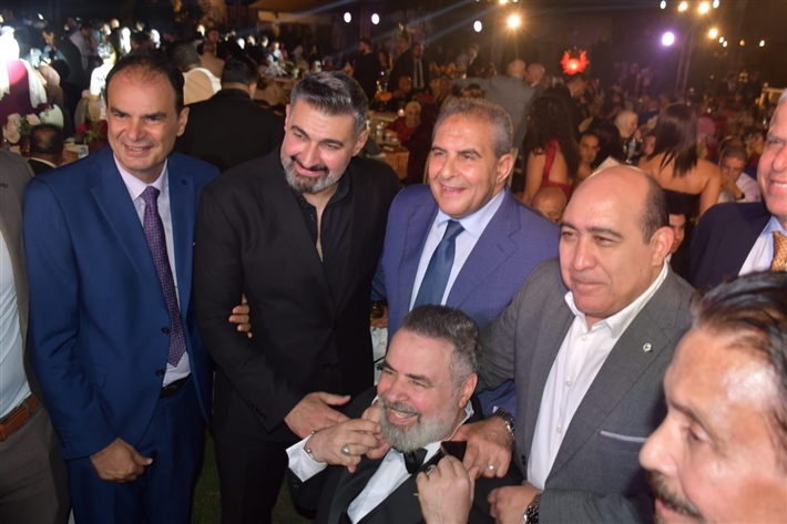 ياسر جلال وطاهر أبو زبد في الحفل.