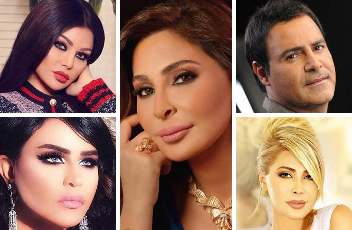 نوال الزغبي وعاصي الحلاني وأحلام وهيفاء وهبي