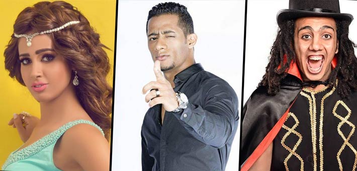 محمد أسامة ومحمد رمضان ورنا سماحة