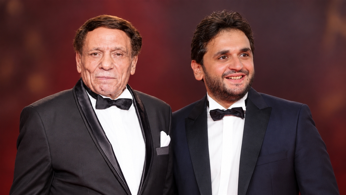مصطفى خاطر وعادل إمام