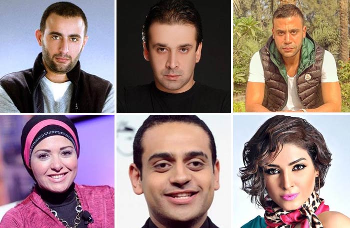 محمد إمام وكريم عبد العزيز وأحمد السقا وصابرين وروجينا وعمر السعيد