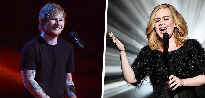 إيد شيران وأديل