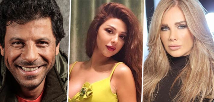 نيكول سابا وميريام فارس وإياد نصار