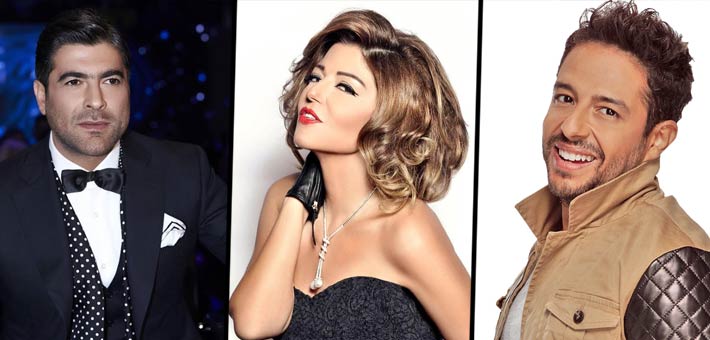 محمد حماقي وسميرة سعيد ووائل كفوري