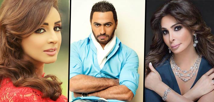 إليسا وتامر وأنغام