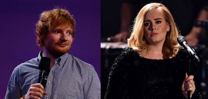 أديل وإد شيران