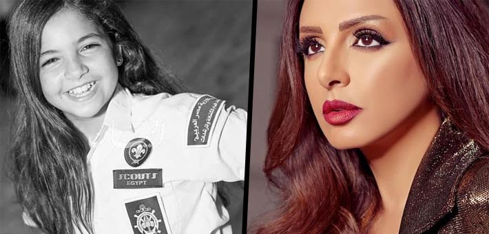 أنغام والطفلة ماجي مؤمن