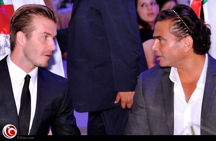 حوار عمرو دياب وديفد بيكام