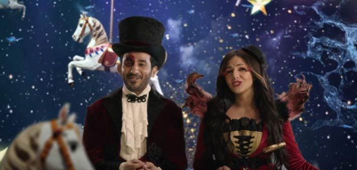 دنيا سمير غانم وأحمد حلمي في إعلان معهد القلب بأسوان