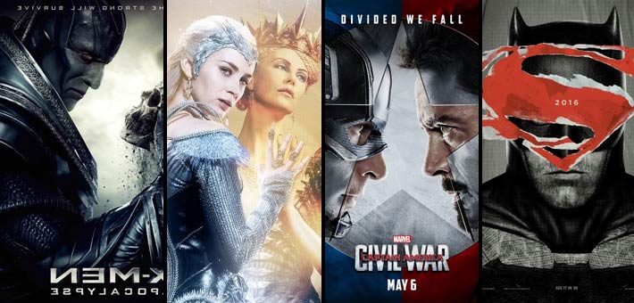 بعض الأجزء السينمائية التي ستلتقي بها في 2016