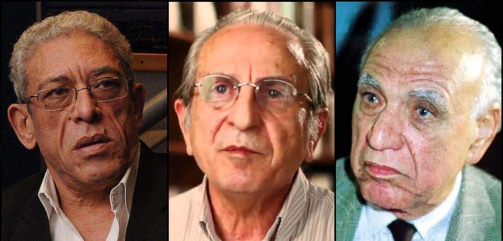 صلاح أبو سيف وعلي بدرخان وداود عبد السيد