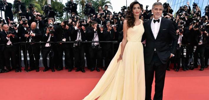 أمل علم الدين وجورج كلوني في مهرجان &quot;كان&quot;