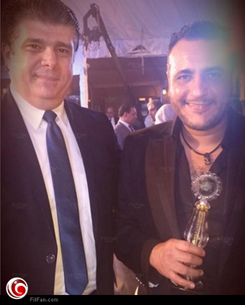 محمد رحيم لحظة تكريمه في حفل قناة &quot;النيل للدراما&quot;