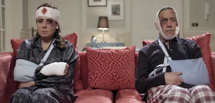 أشرف عبد الباقي ونشوى مصطفى في &quot;أنا وبابا وماما&quot;