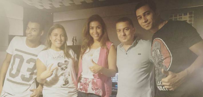 أروى وزوجها مع أوكا وزوجته مي كساب وأورتيجا