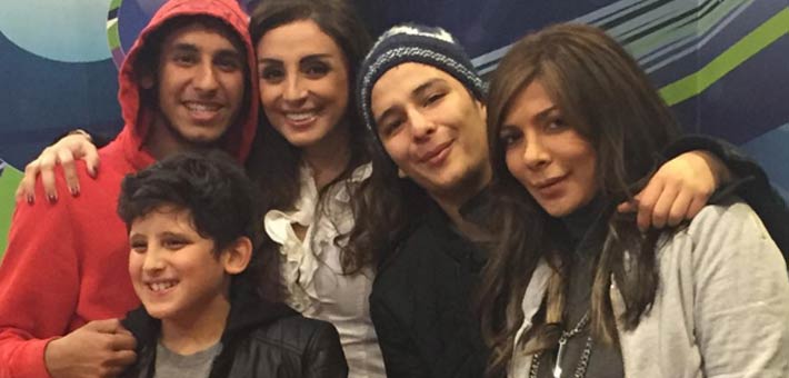 أنغام وأصالة وأبنائهما