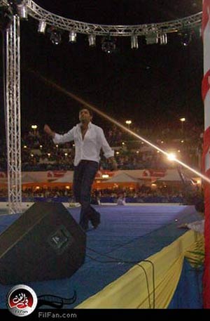 رامي صبري في حفل مئوية النادي الأهلي