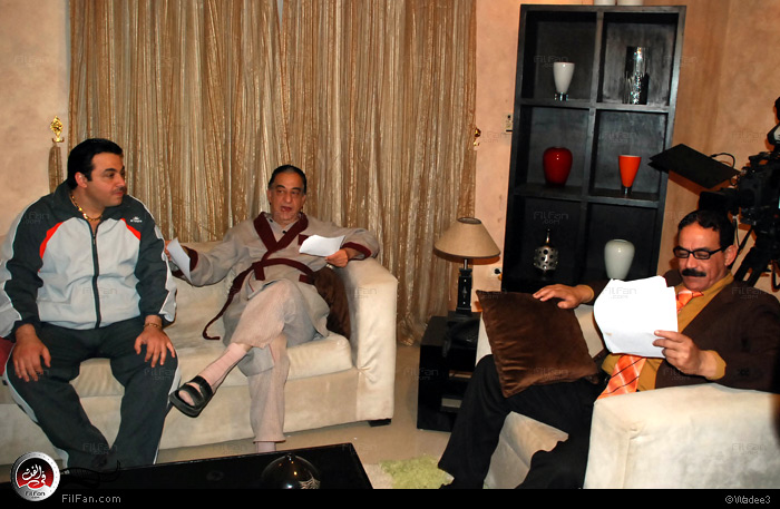 أحمد راتب أثناء تصوير أحد المشاهد